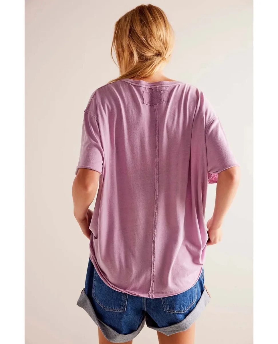 Nina Short Sleeve Tee Mauve Mousse