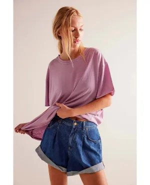 Nina Short Sleeve Tee Mauve Mousse