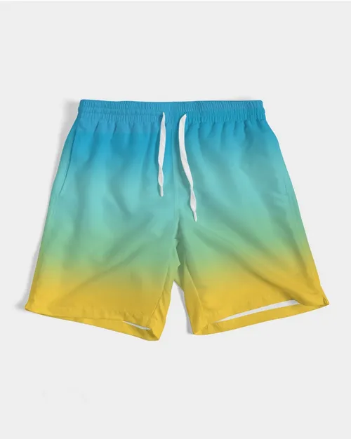Ocean View Couple Swimwear Mesh Dress & Trunk Set