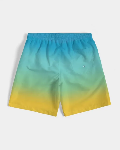 Ocean View Couple Swimwear Mesh Dress & Trunk Set