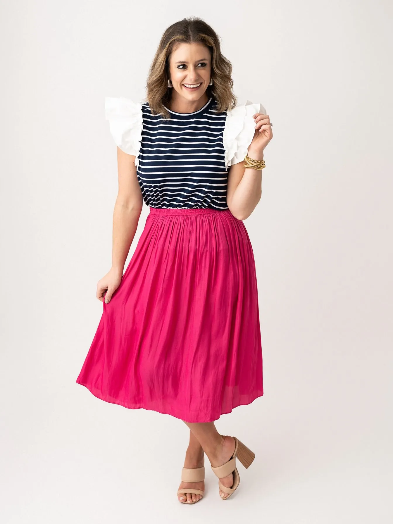 Off to Sail with Ruffles Shirt