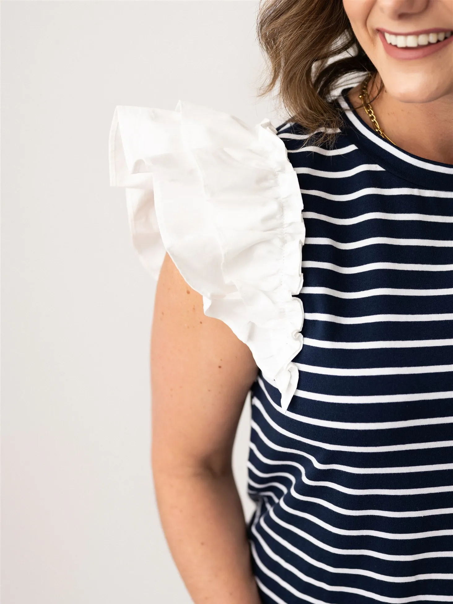Off to Sail with Ruffles Shirt