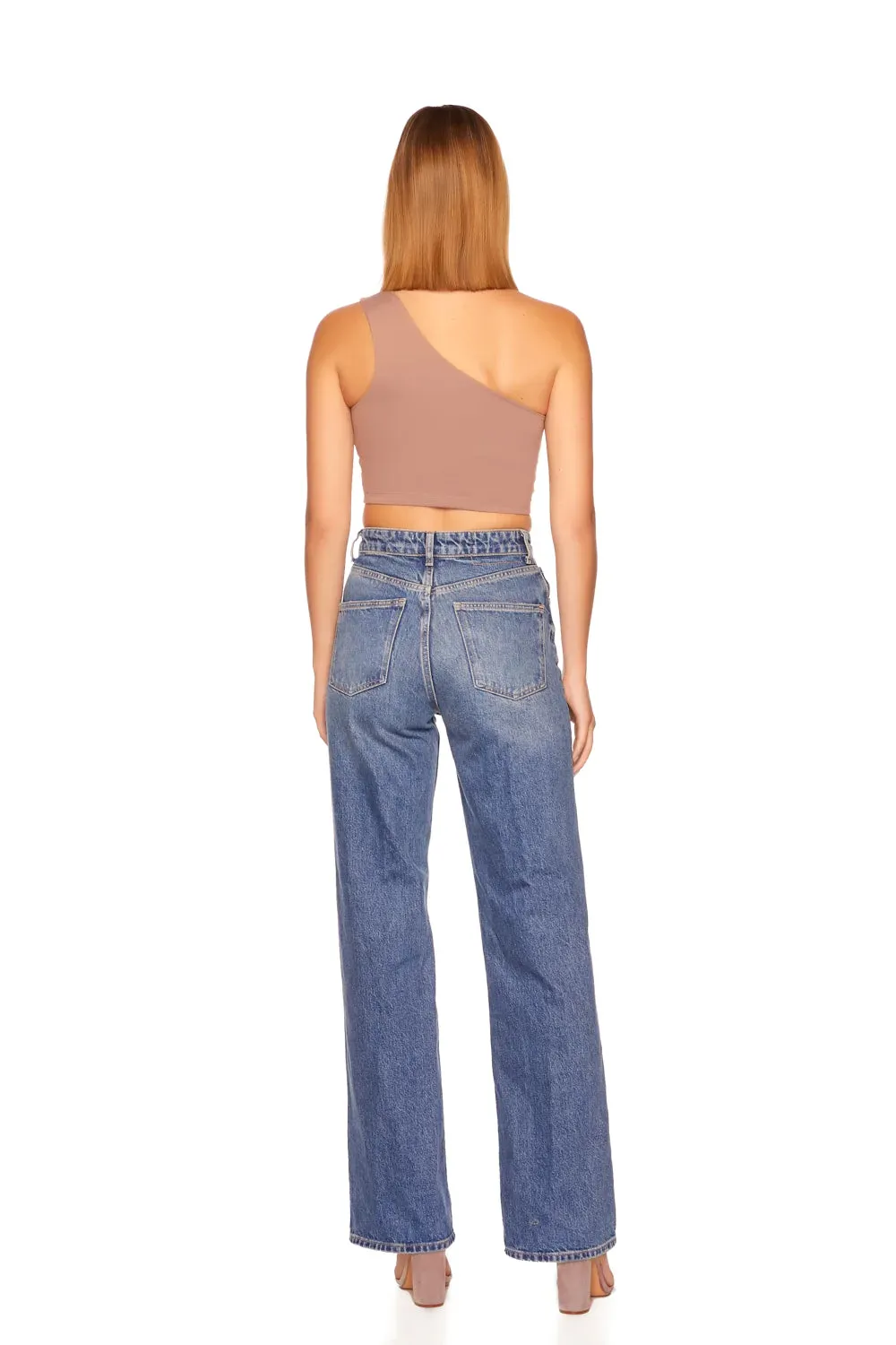 One Shoulder Crop Top