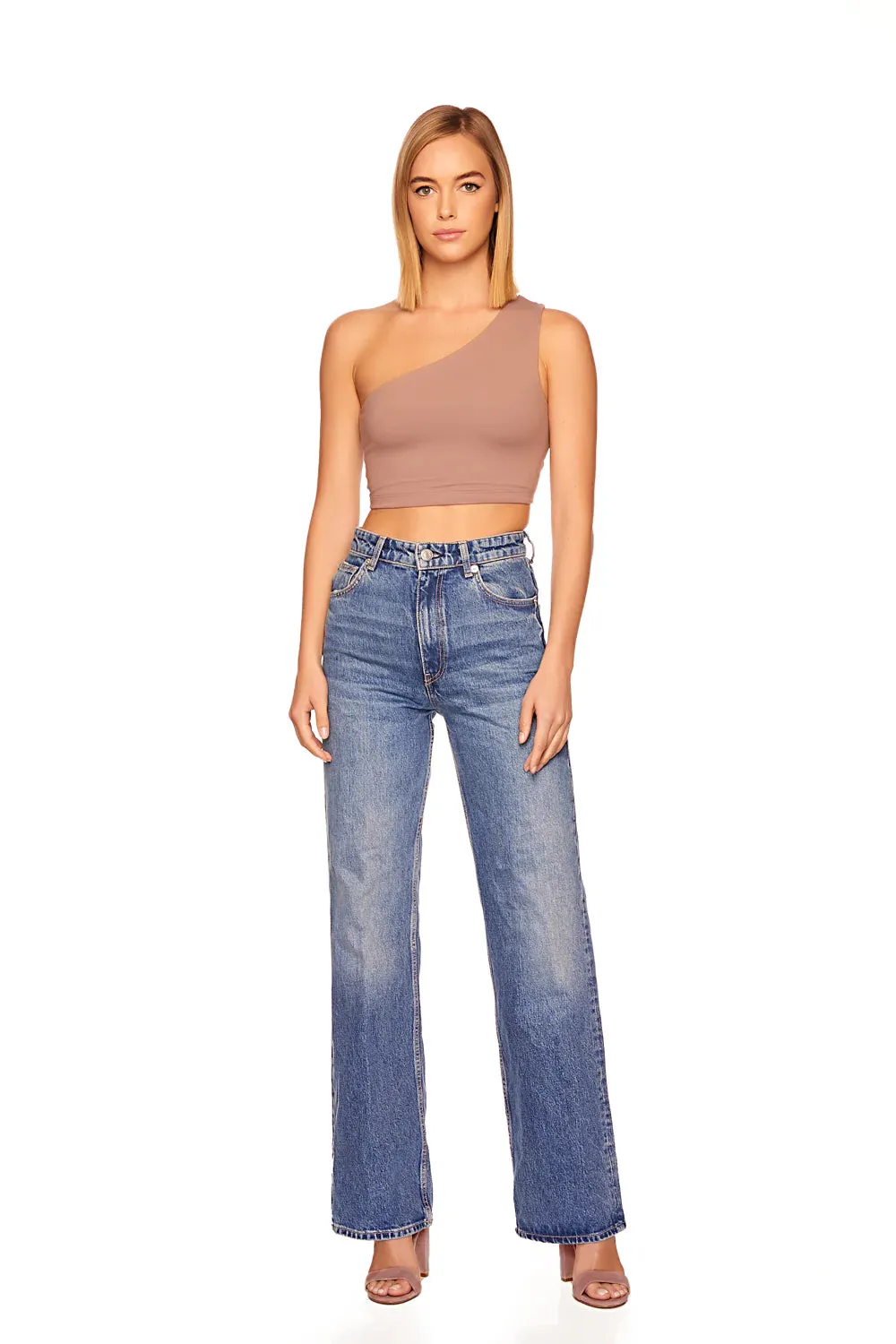 One Shoulder Crop Top