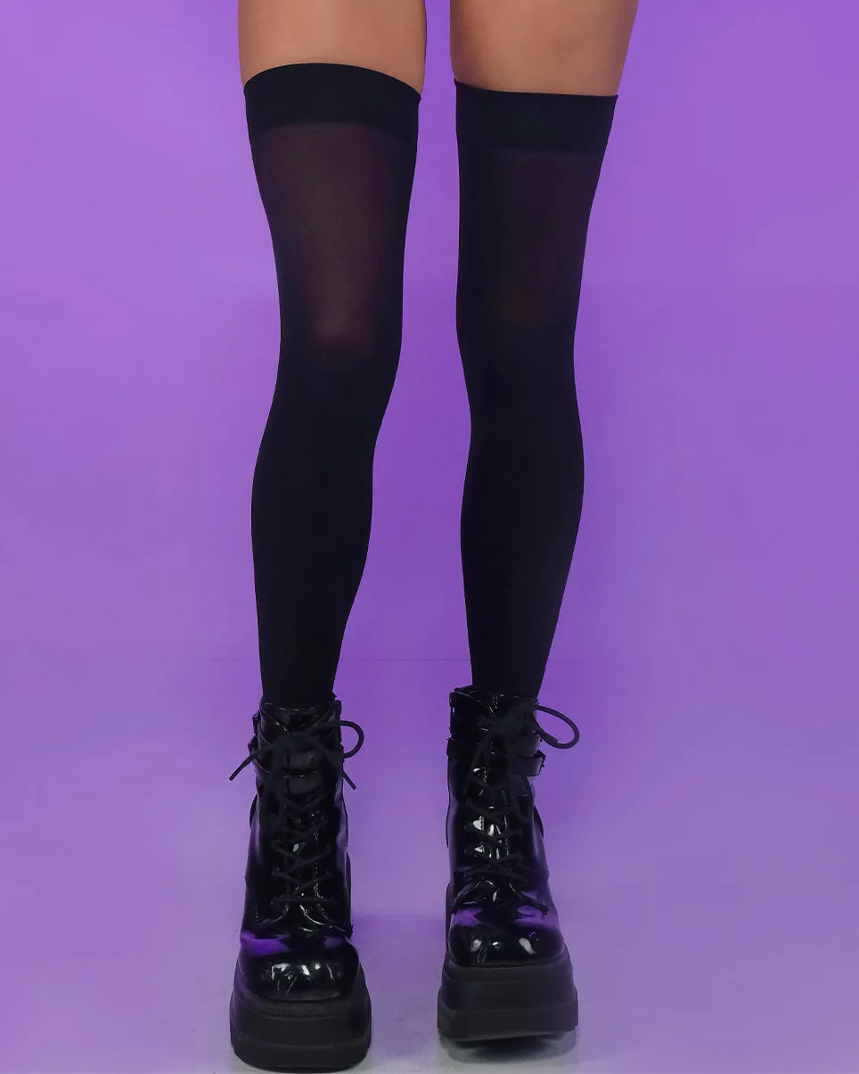 Opaque Thigh Highs