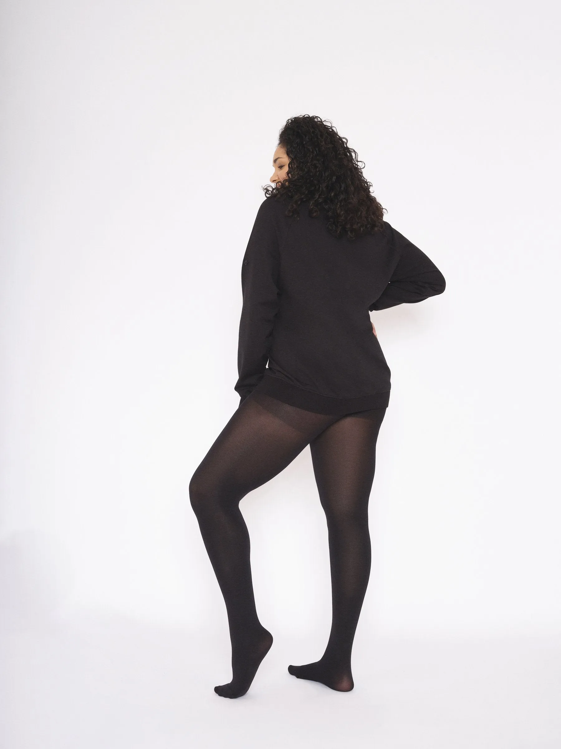 Opaque Tights 80 Denier Black - ELLE