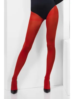 Opaque Tights Red