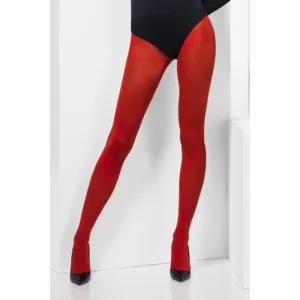 Opaque Tights - Red