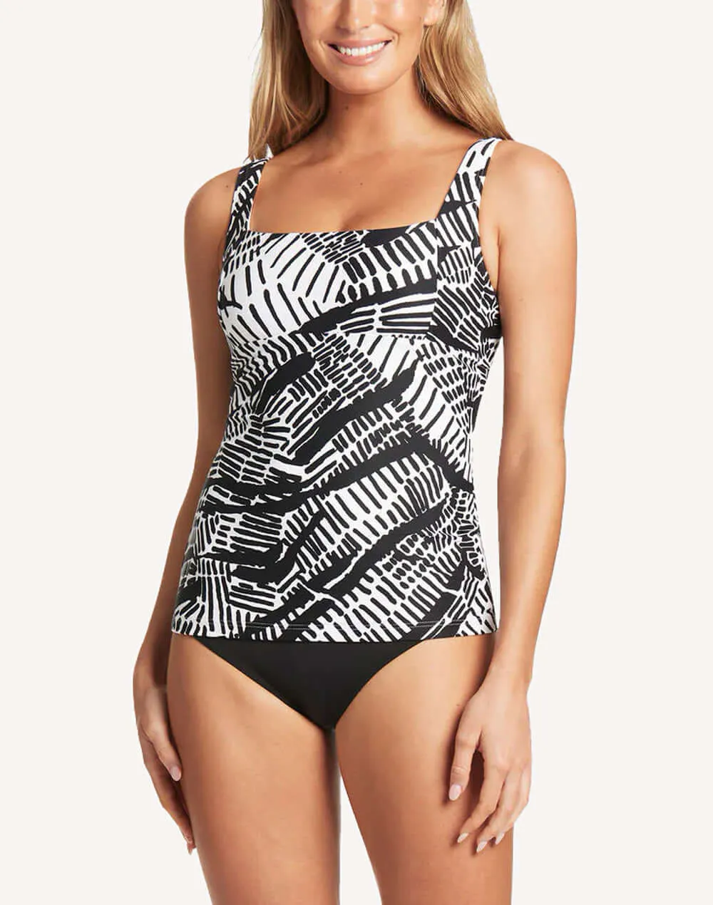 Pampas Square Neck Tankini Top