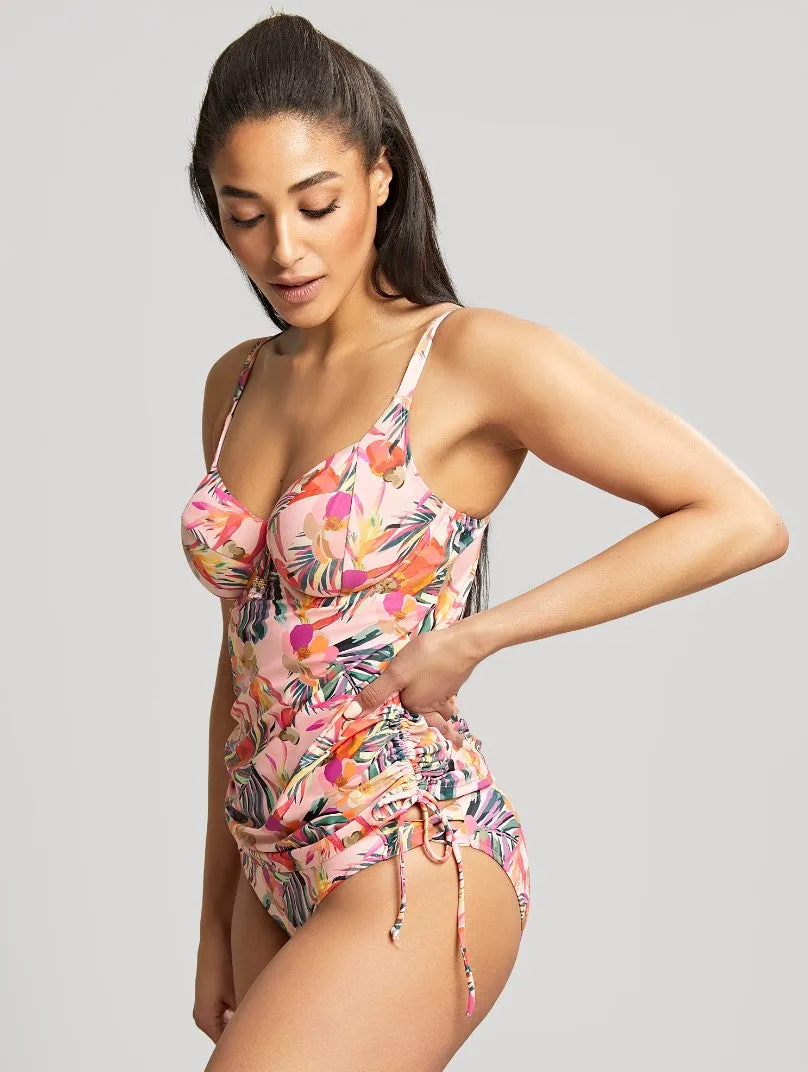 PANACHE - PARADISE TANKINI TOP IN TROPICAL PINK