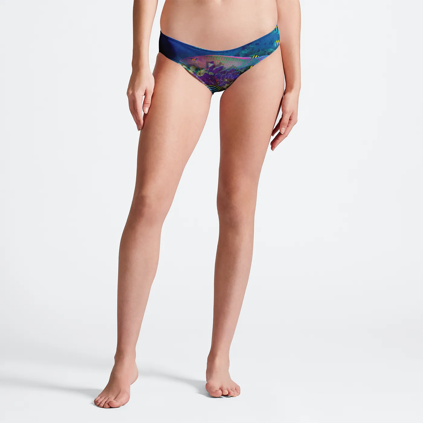 Parrotfish Mid Rise Bikini Bottom Brief