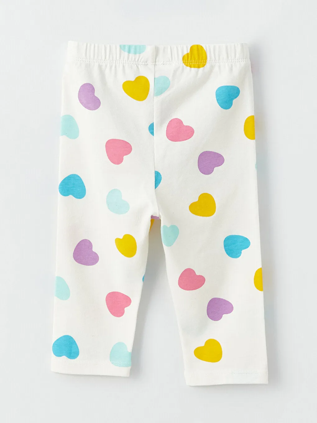 Patterned Baby Girl Tights with Elastic Waist