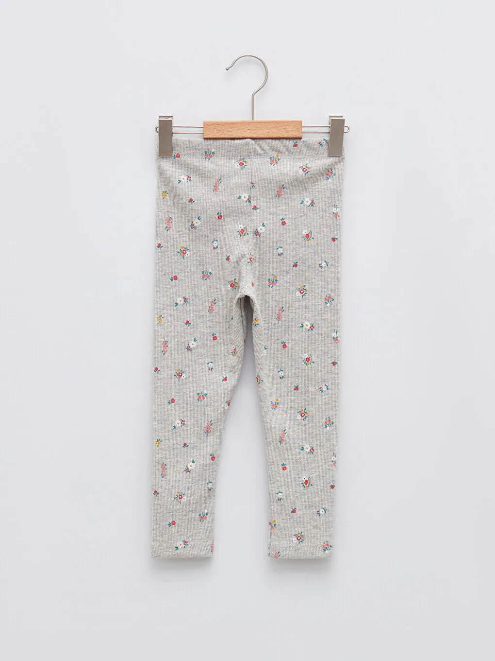 Patterned Cotton Baby Girl Tights with Elastic Waist