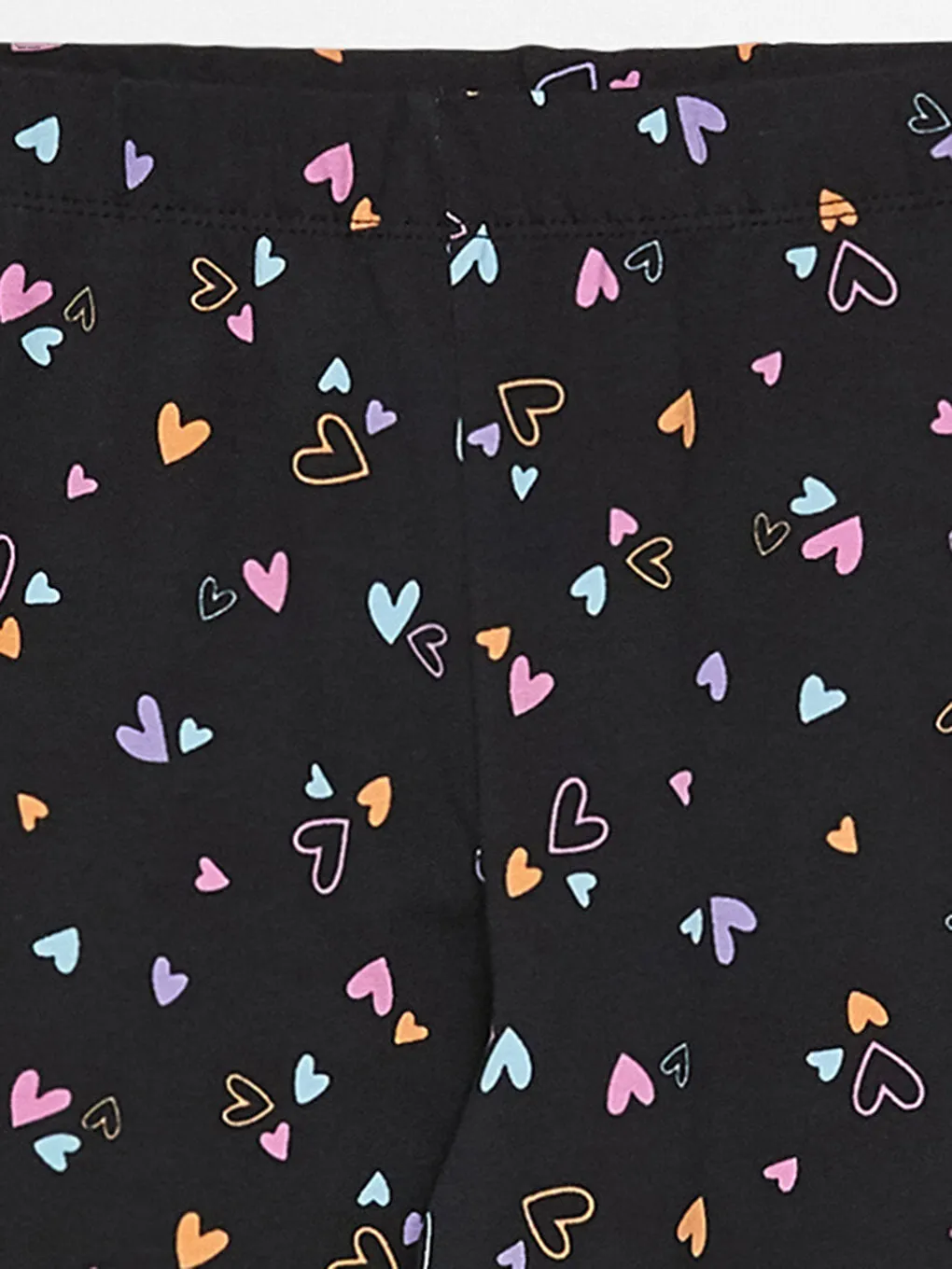 Patterned Girl's Tights with Elastic Waist