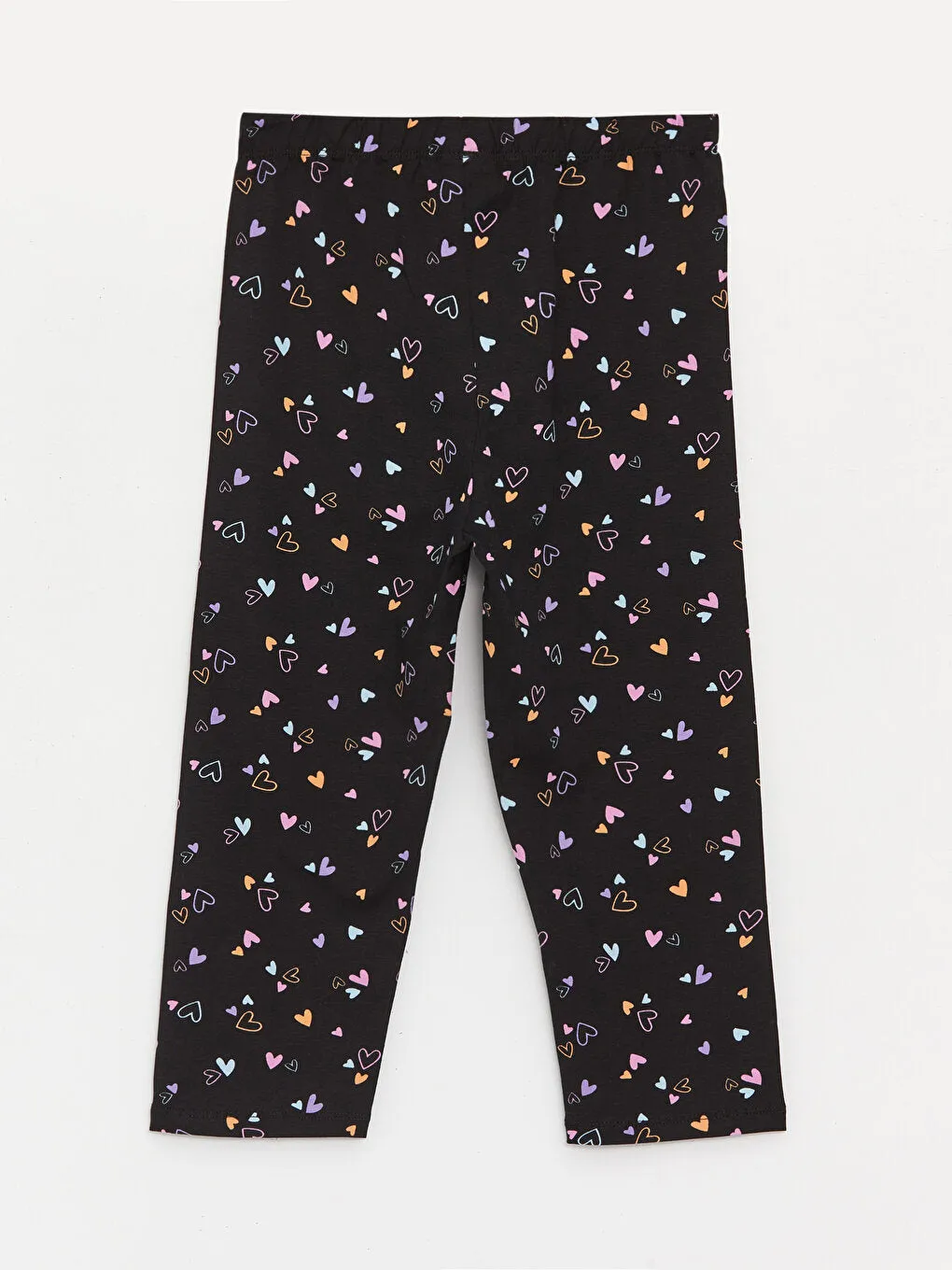 Patterned Girl's Tights with Elastic Waist