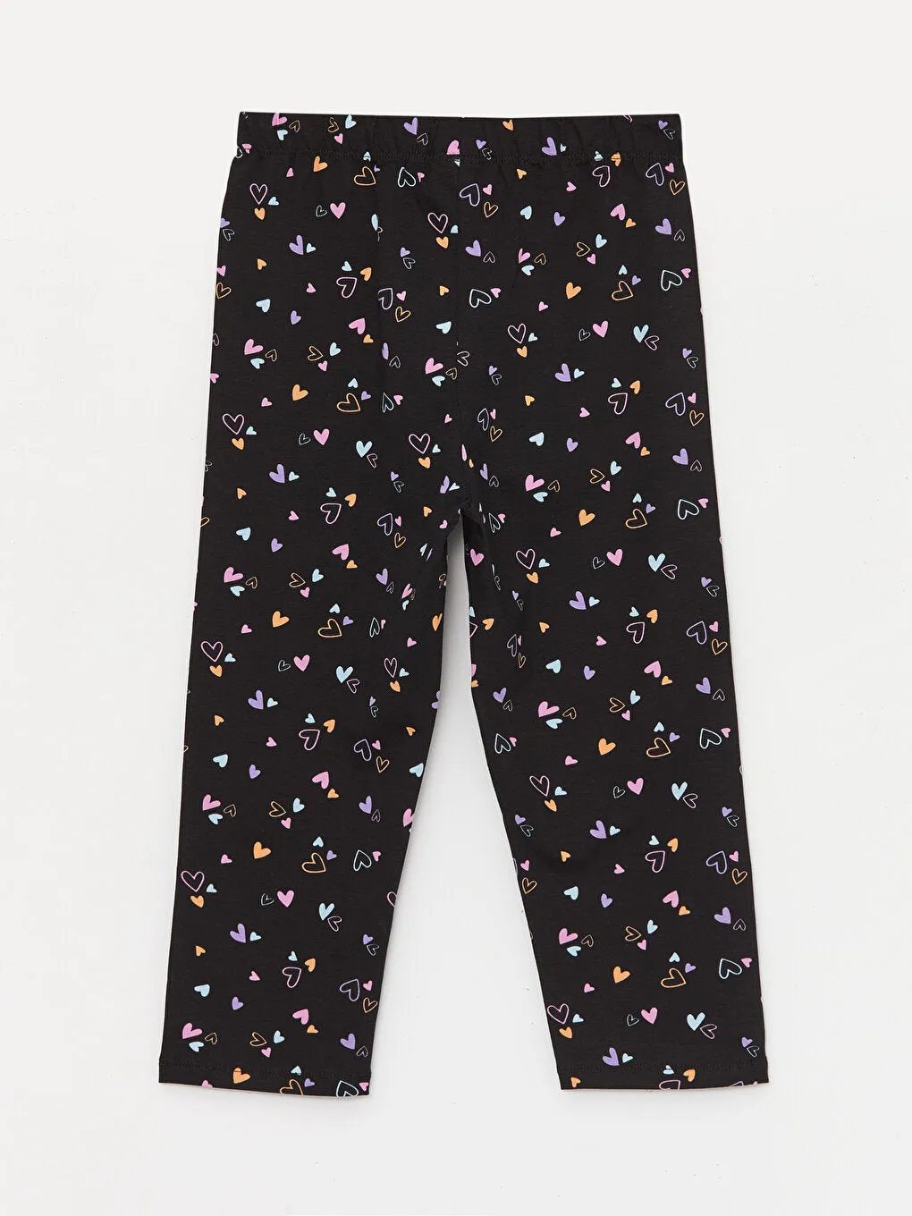 Patterned Girl's Tights with Elastic Waist