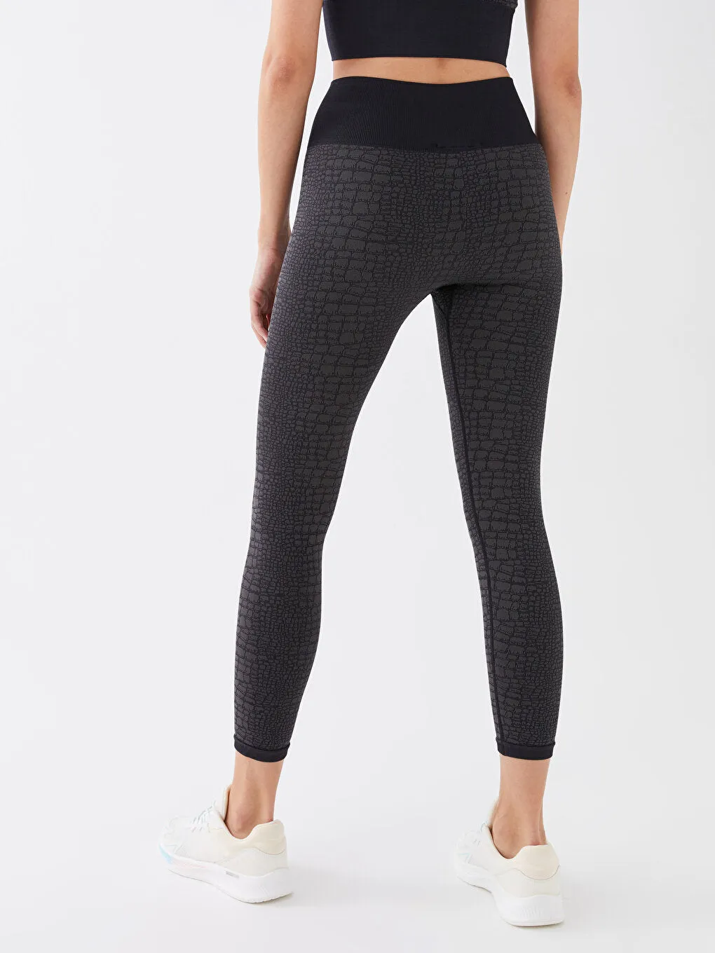 Patterned Women's Tights with Elastic Waist