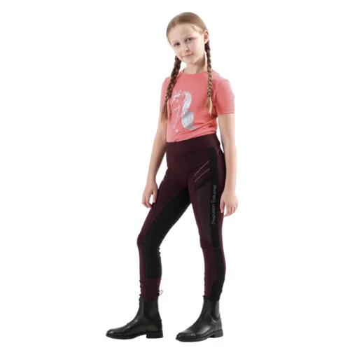 PE Astrid Kids Full Seat Gel Pull On Riding Tights