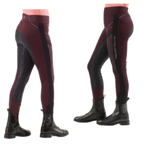 PE Astrid Kids Full Seat Gel Pull On Riding Tights