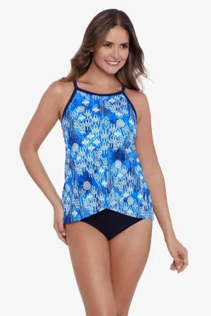 PENBROOKE- WOMEN'S HIGH NECK MAGIC CARPET TANKINI