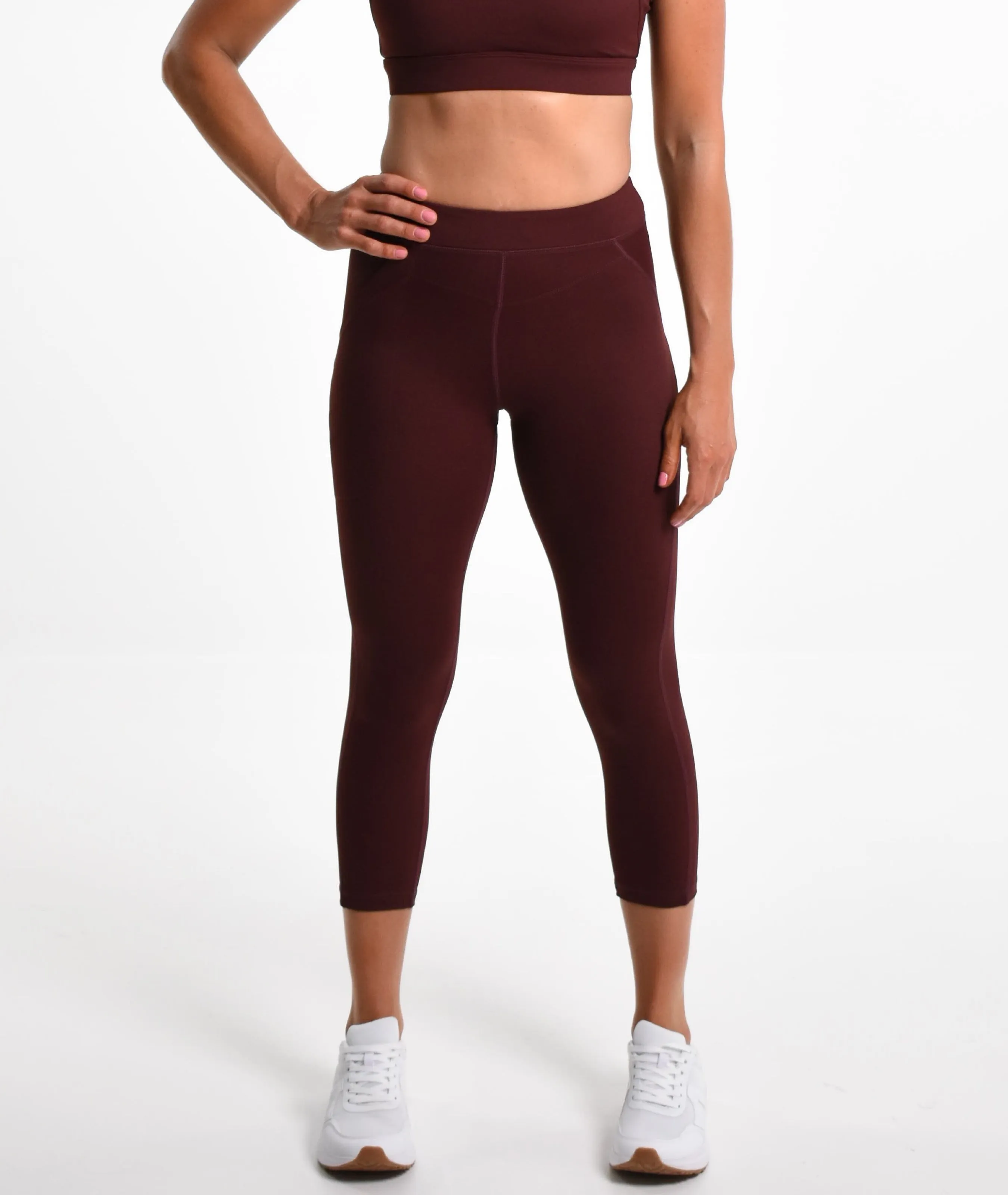 Perky Lift 7/8th Booty Tight - Maroon