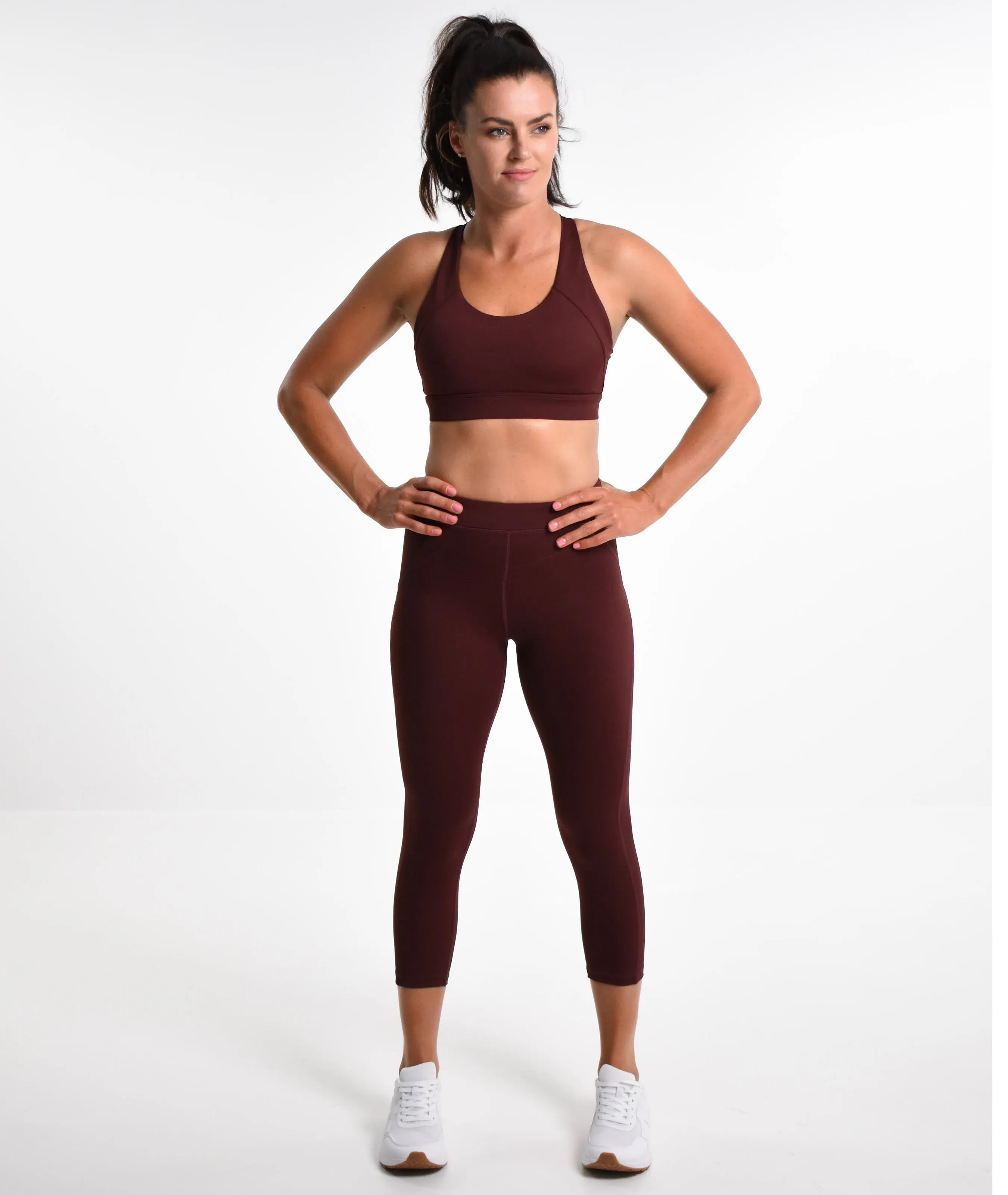Perky Lift 7/8th Booty Tight - Maroon