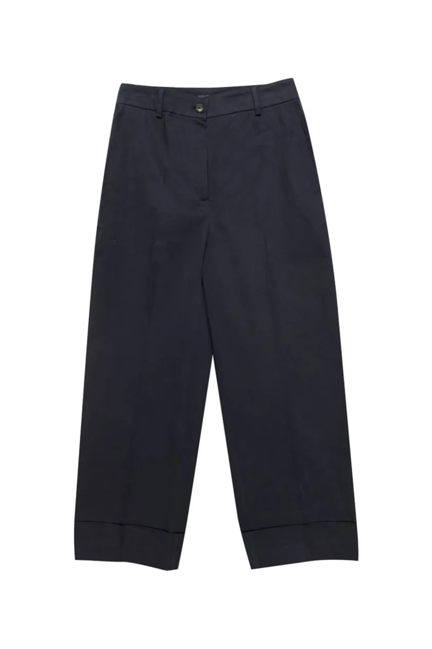 Perona   -   Womens-Bottoms-Trousers & Denims -Mel-Pwa-Ss24-511-24-Midnight-Blue