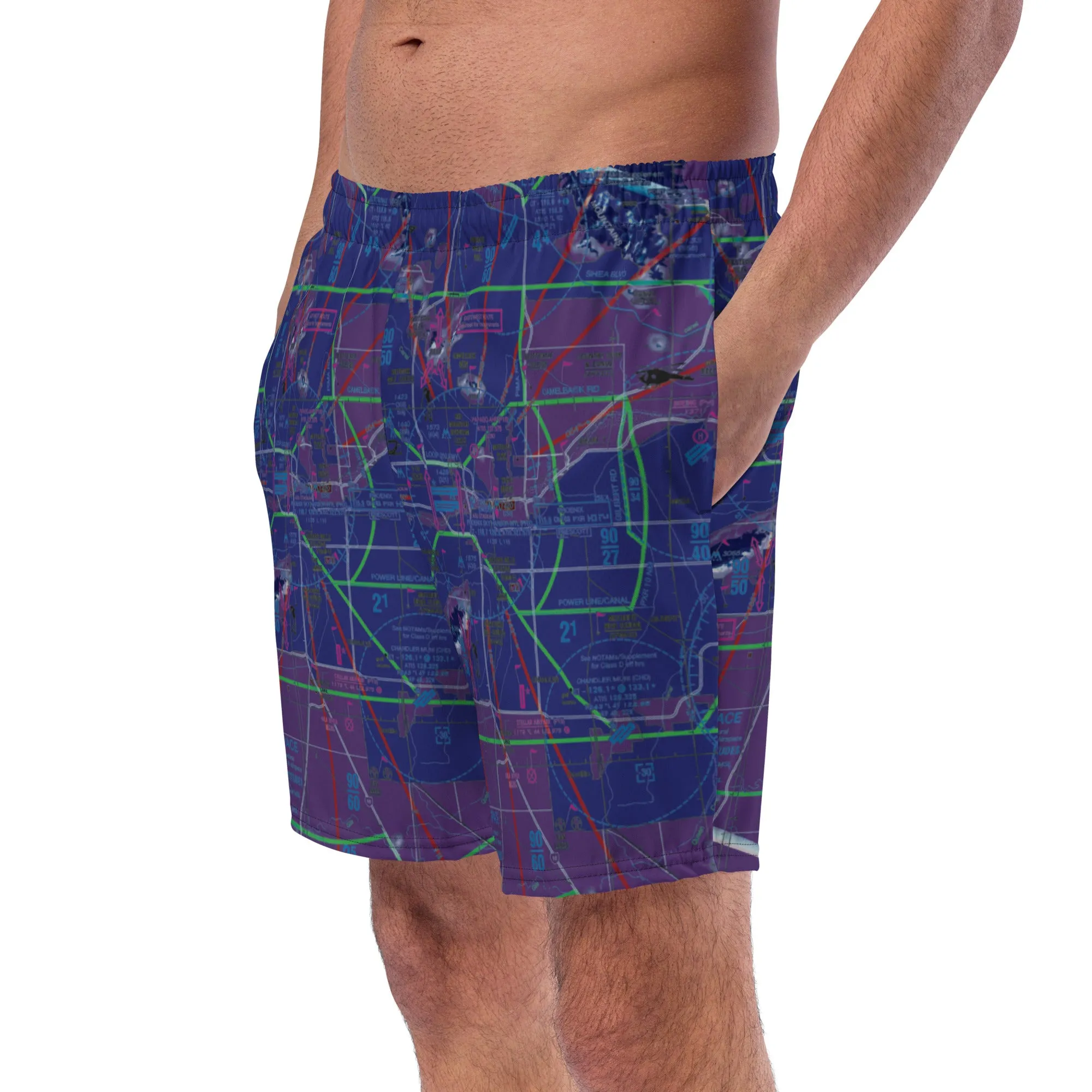 Phoenix TAC Chart men's swim trunks (invert)