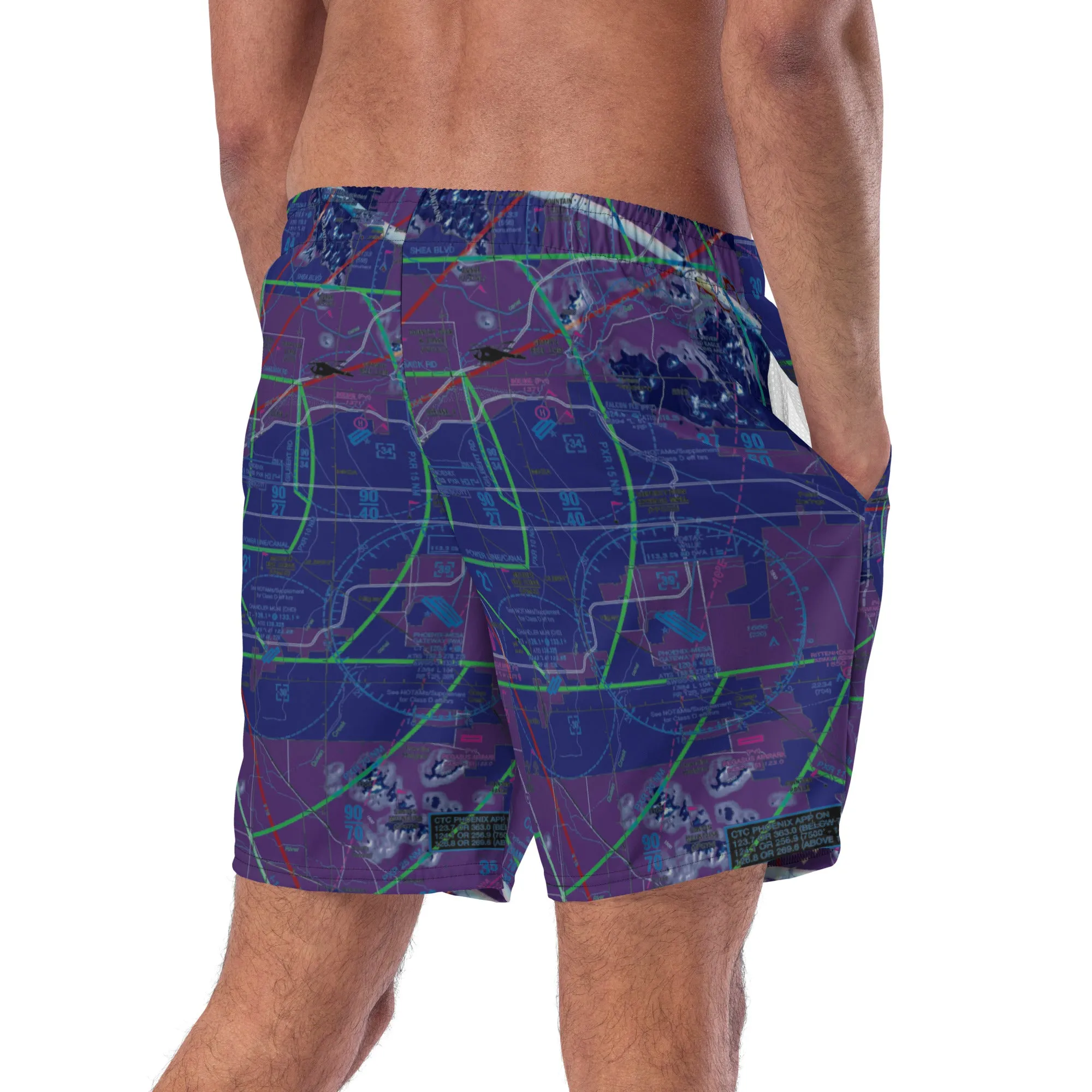 Phoenix TAC Chart men's swim trunks (invert)