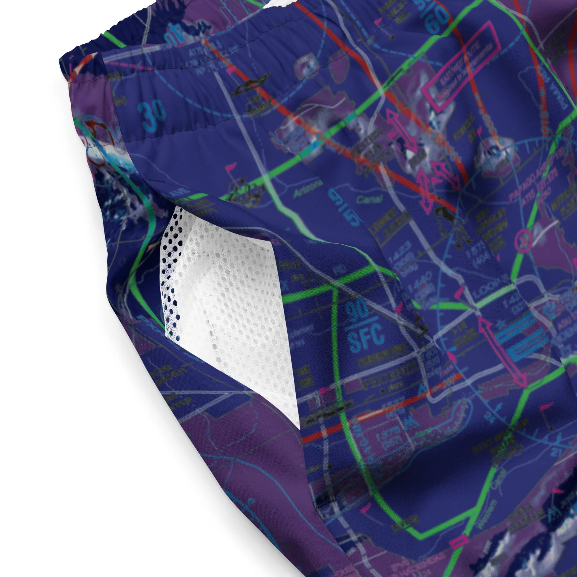 Phoenix TAC Chart men's swim trunks (invert)