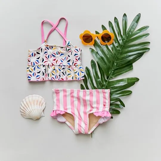 Pink Chicken Joy Tankini