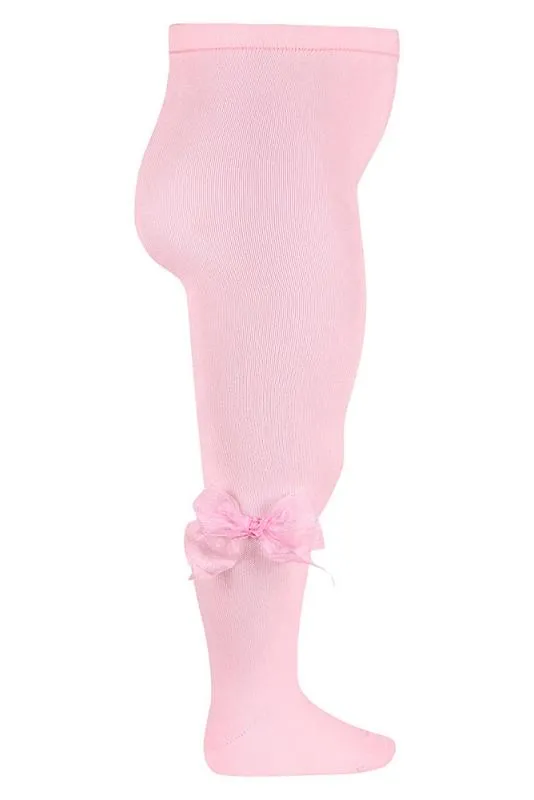 Pink Tulle Bow Tights