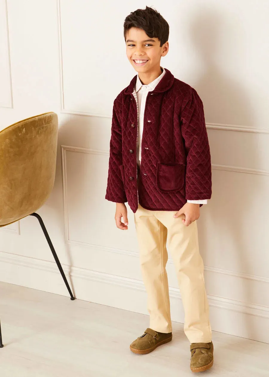 Plain Five Pocket Chino Trousers in Camel (4-10yrs)