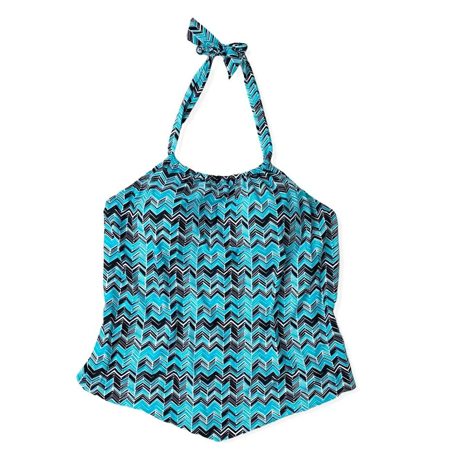 Plus Size High Neck Tankini Top Women's Swimwear
