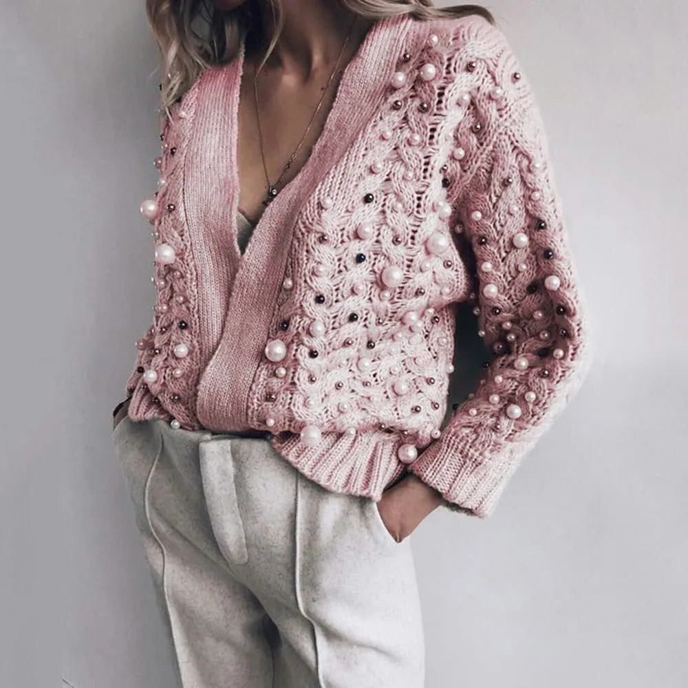 Plus Size Knitted Sweaters Female Outwear Casual Tops