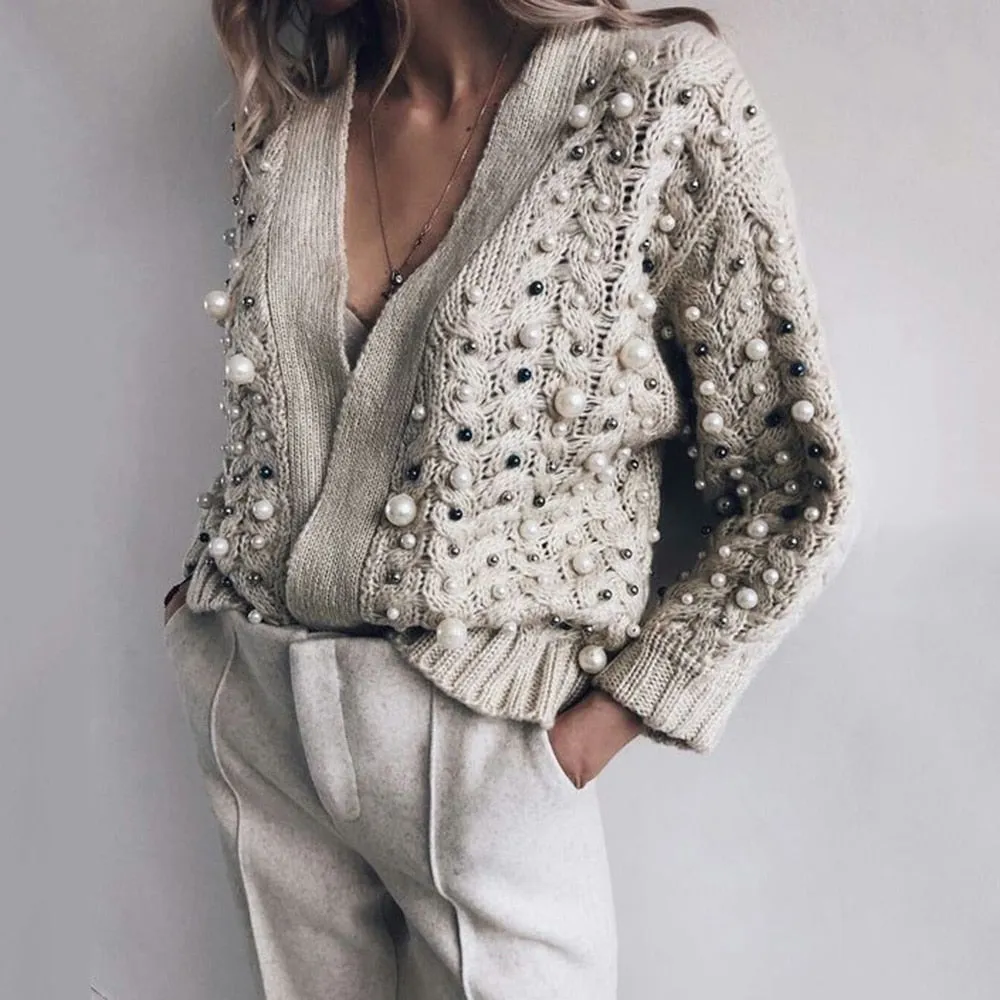 Plus Size Knitted Sweaters Female Outwear Casual Tops