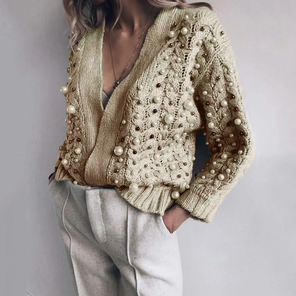 Plus Size Knitted Sweaters Female Outwear Casual Tops