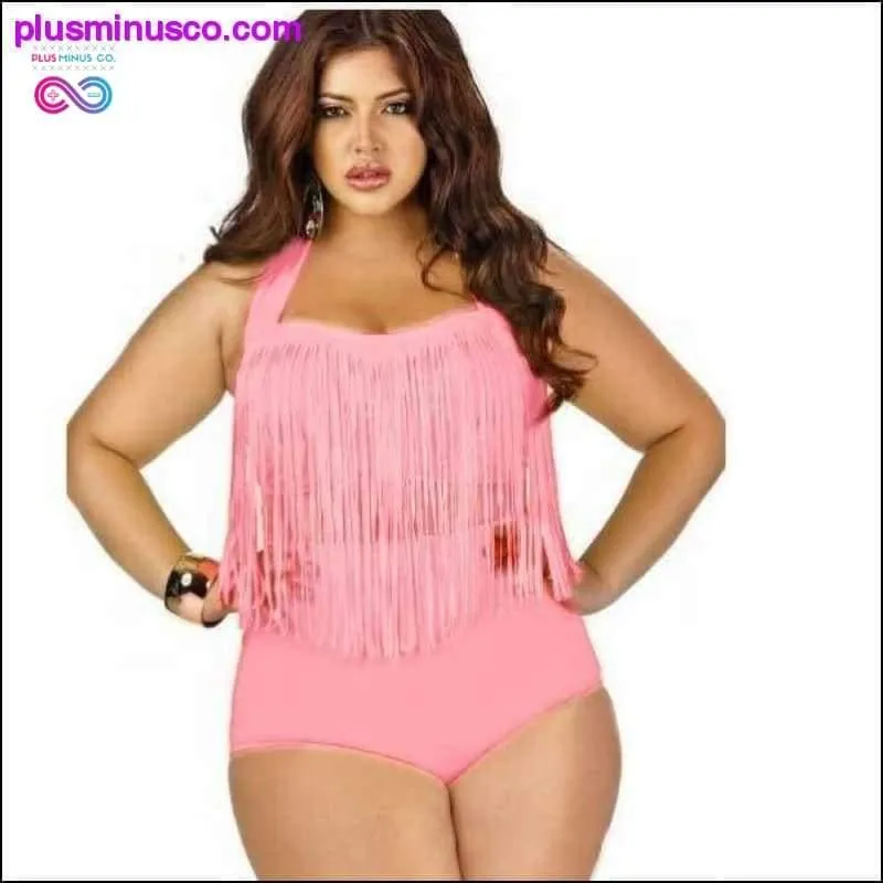 plus size swimwear two piece swimsuit high waist bikini