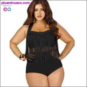 plus size swimwear two piece swimsuit high waist bikini