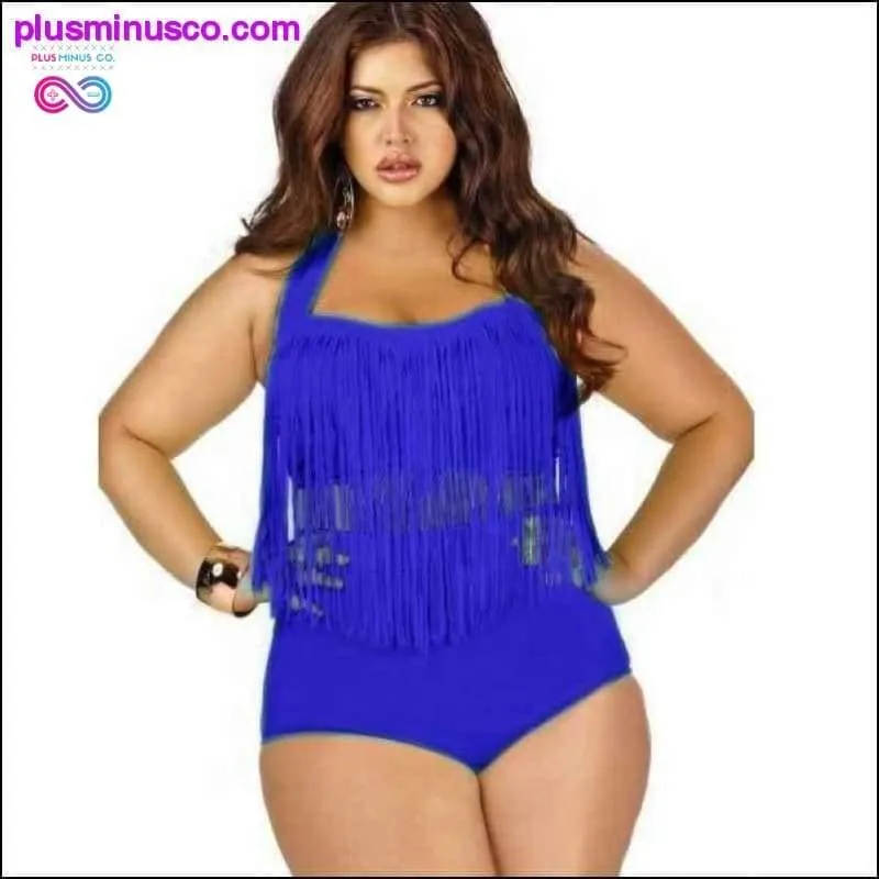 plus size swimwear two piece swimsuit high waist bikini