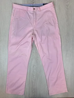 Polo Ralph Lauren Mens Classic Fit Stretch Pink Chinos Size 34/30