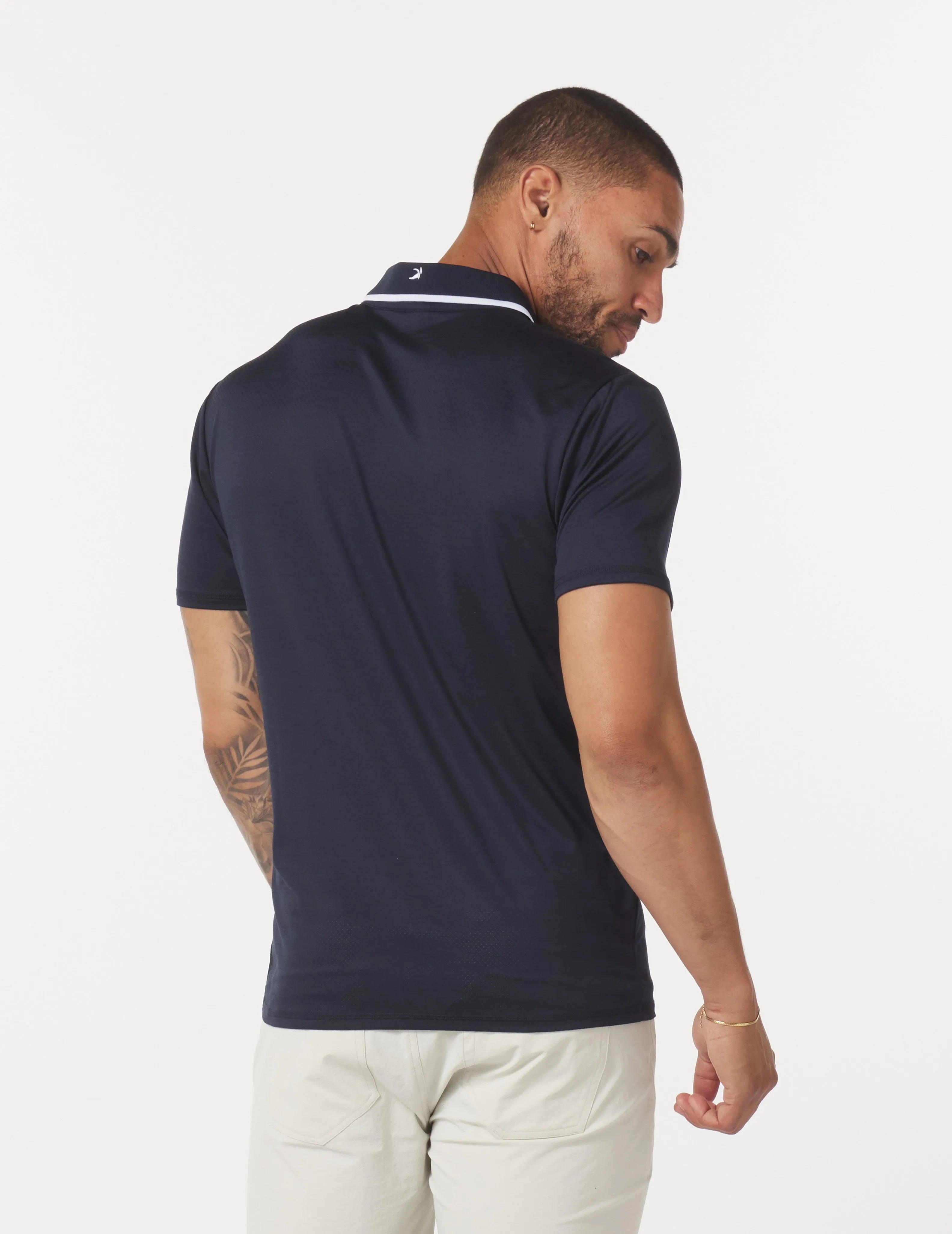 Power Fade Polo: Navy