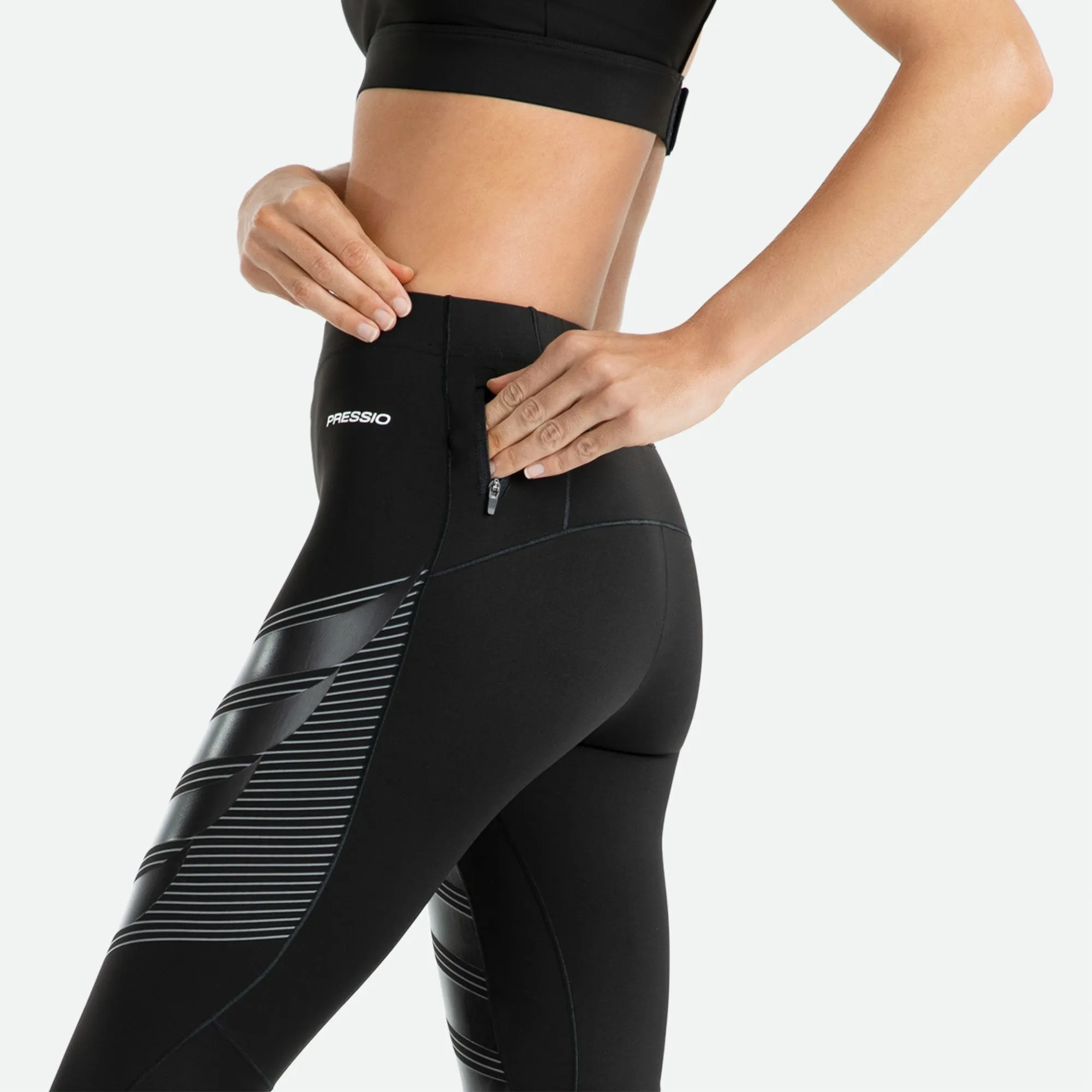 Pressio Women's Power Run Compression Tight | Low Rise