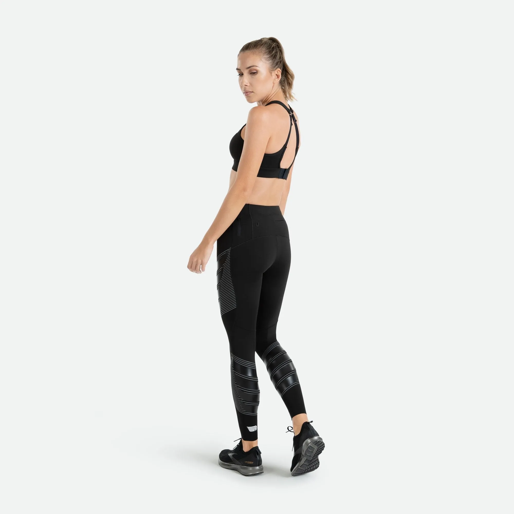 Pressio Women's Power Run Compression Tight | Low Rise