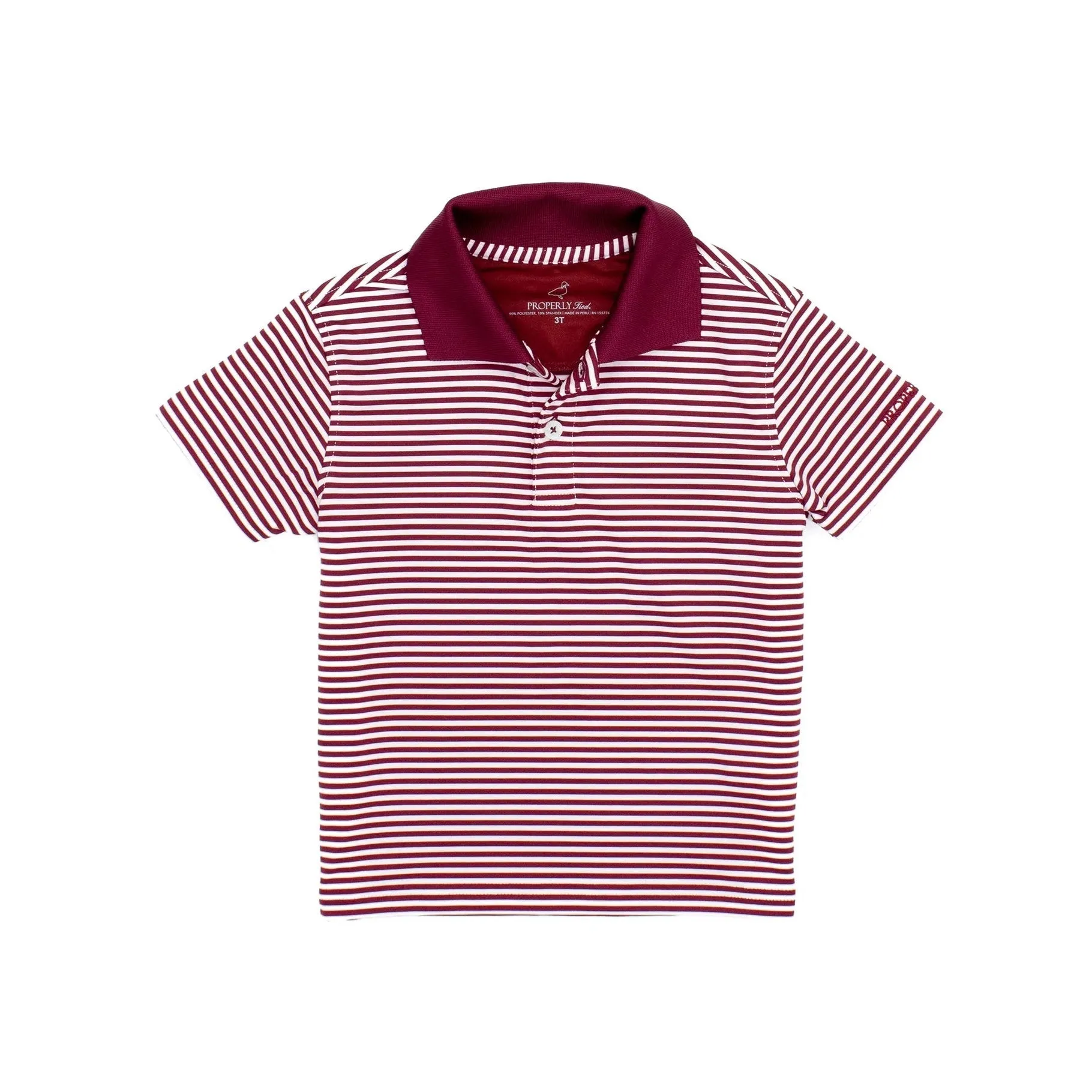 Properly Tied Dallas Polo Maroon