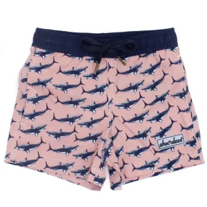 Properly Tied LD Shordees Swim in Topo Sharks