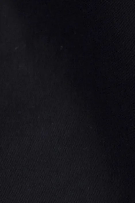 Pure Black Cotton Stretch Jeanos