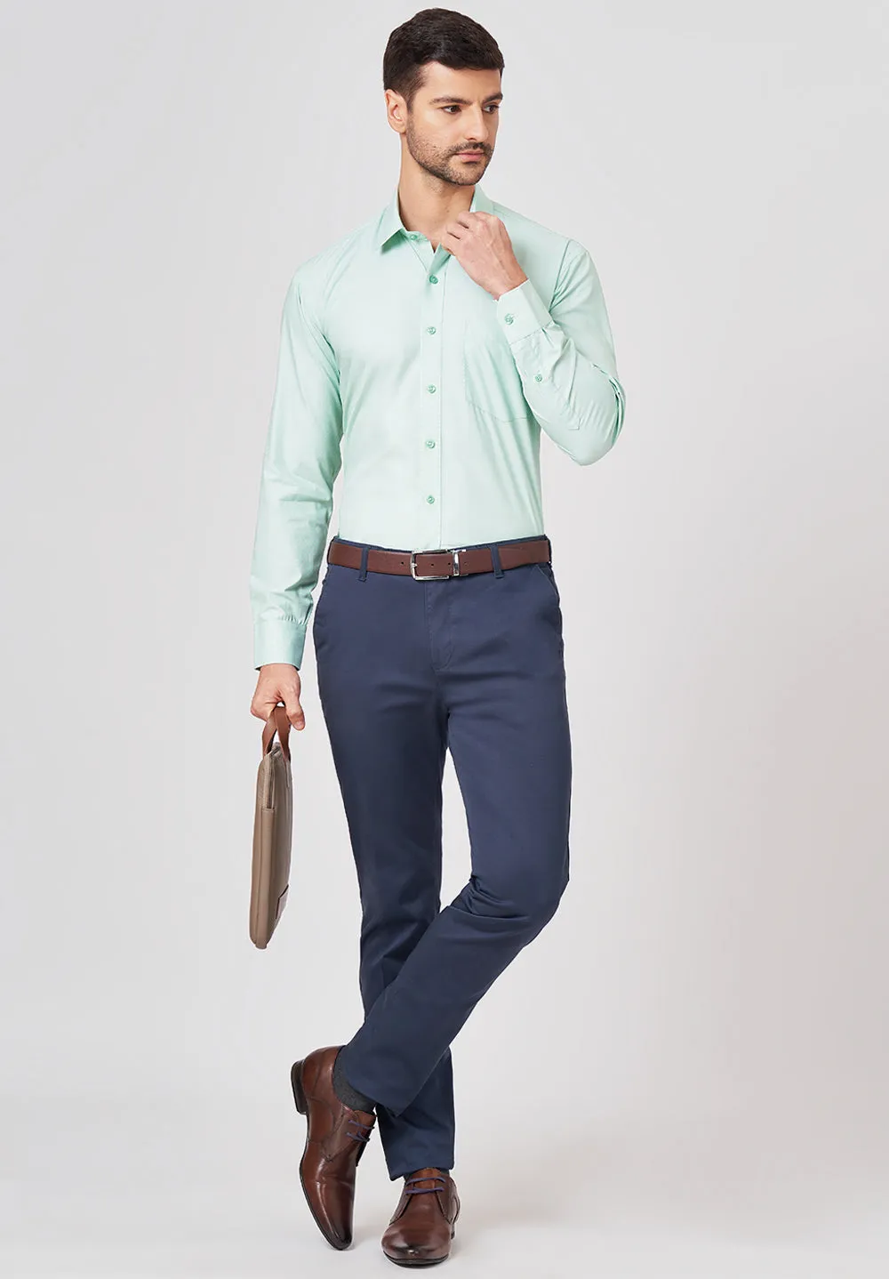 Pure Cotton Formal-regular Fit Shirt - 43447