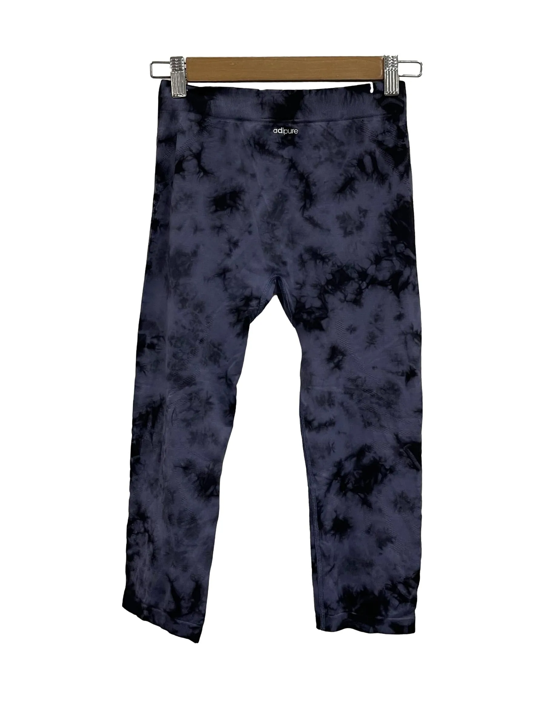 Purple And Black Watercolour Tights