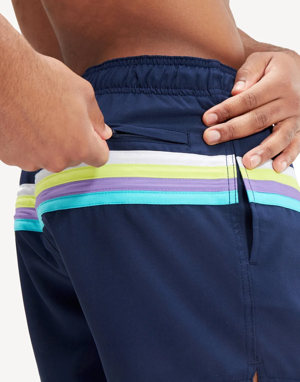 Redondo Edge Stripe 14" Swim Trunk
